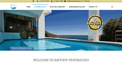 Desktop Screenshot of bayviewpenthouses.co.za